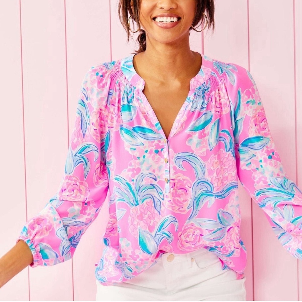 Lilly Pulitzer Women's Elsa Silk Top